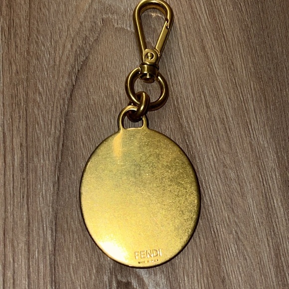 Fendi Gold Monogrammed Keychain - Picture 3 of 3